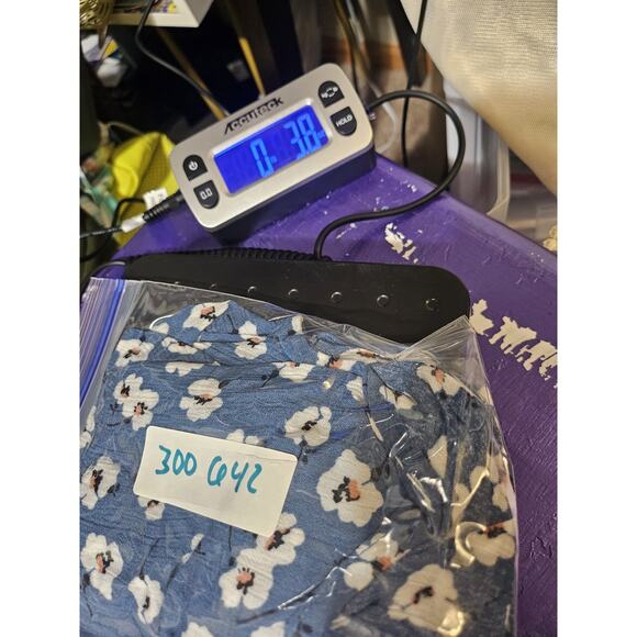 Red Polly Floral Print V-Neck Blouse - Picture 9 of 9